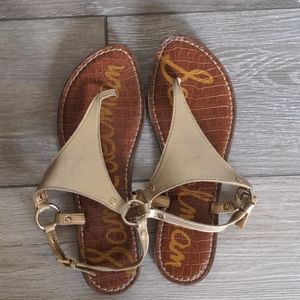 Sam Edelman light gold sandal